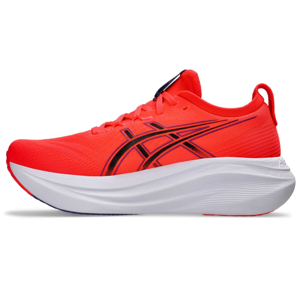 Tênis ASICS GEL-Nimbus 27 - Masculino - Vermelho/Preto detalhe do produto - 1011B958-600