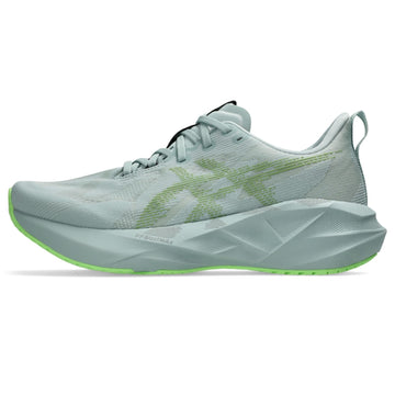 Tênis ASICS Novablast 5 - Masculino - Azul/Laranja vista lateral esquerda - 1011B974-406
