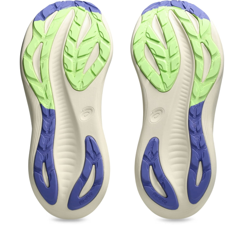 Tênis ASICS GEL-Nimbus 27 TR - Masculino - Verde vista inferior do solado - 1011C024-300