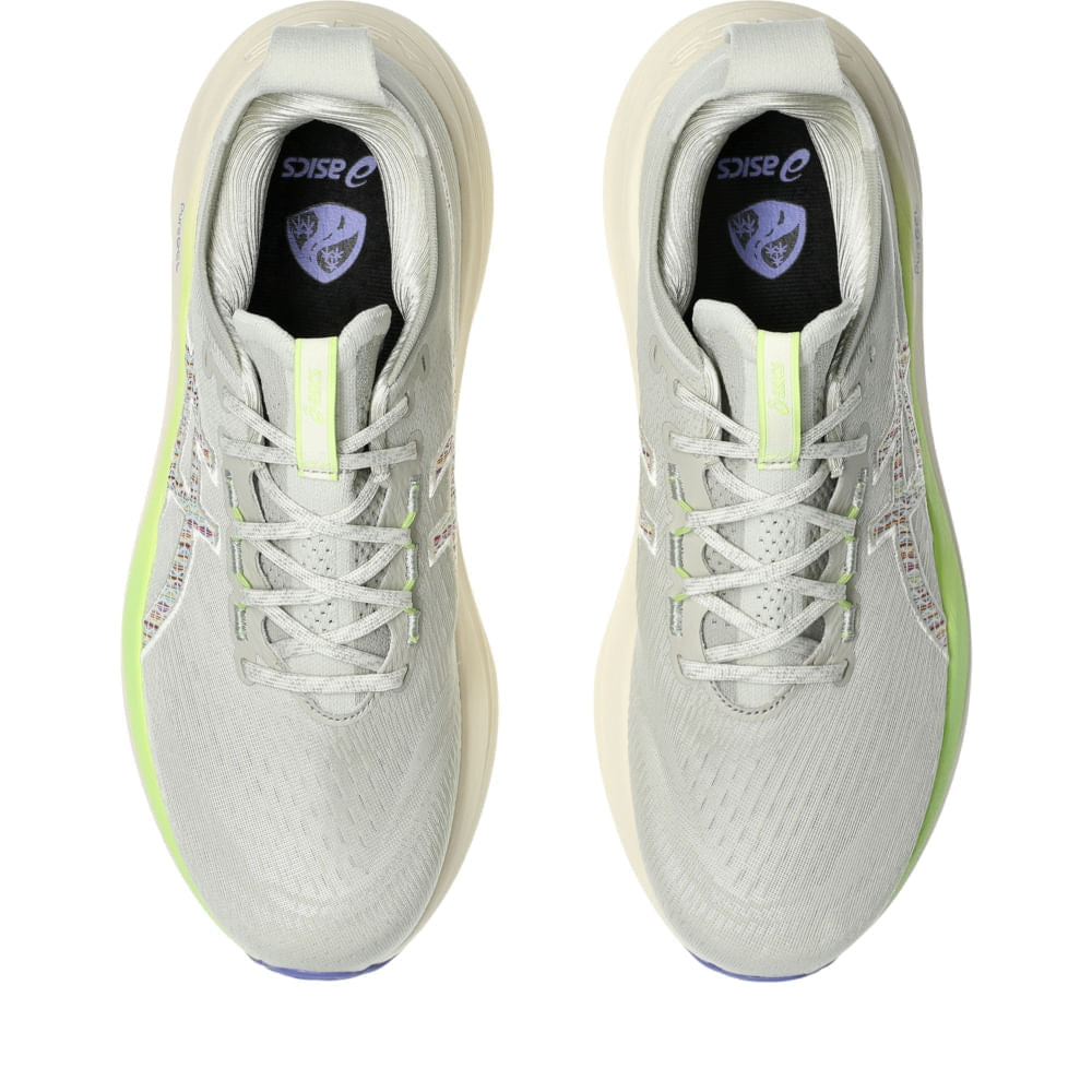 Tênis ASICS GEL-Nimbus 27 TR - Masculino - Verde vista superior - 1011C024-300