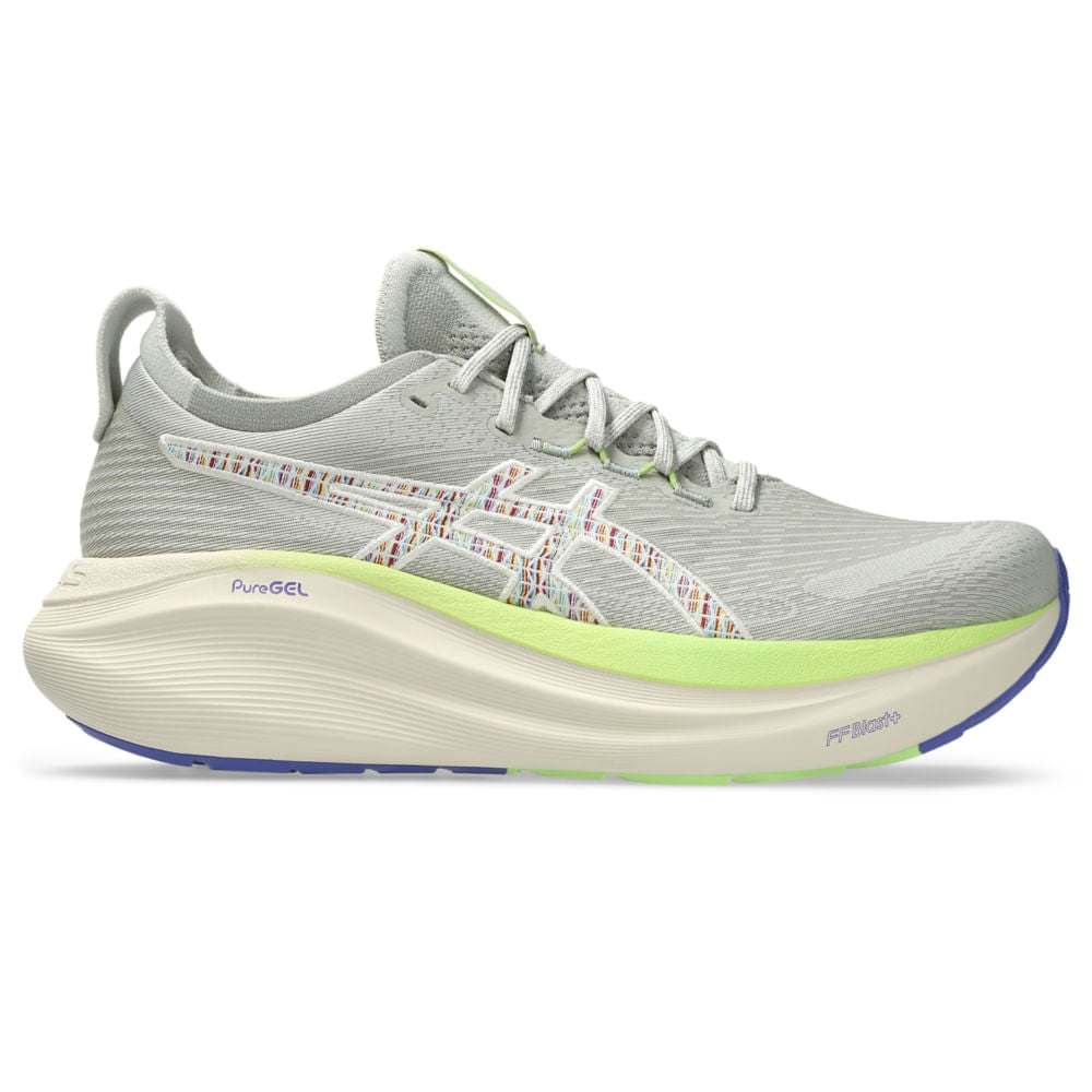 Tênis ASICS GEL-Nimbus 27 TR - Masculino - Verde vista lateral direita - 1011C024-300