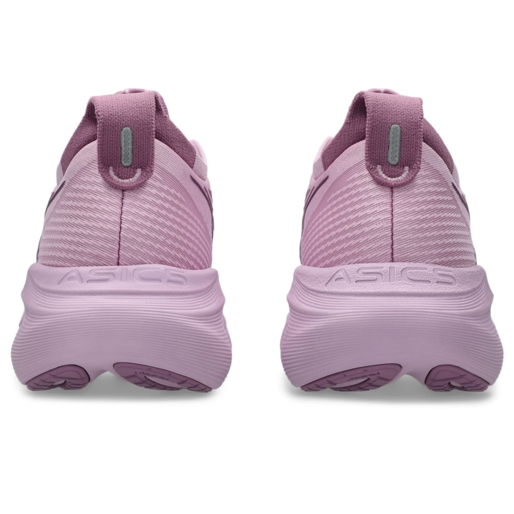 Tênis ASICS GEL-Nimbus 27 - Feminino - Roxo/Roxo vista traseira do calcanhar - 1012B753-700