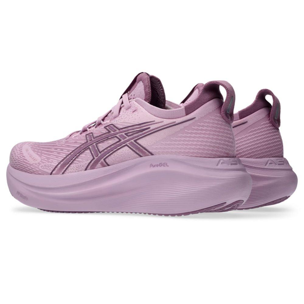 Tênis ASICS GEL-Nimbus 27 - Feminino - Roxo/Roxo vista frontal - 1012B753-700