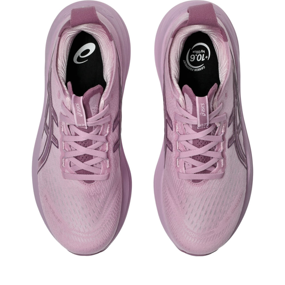 Tênis ASICS GEL-Nimbus 27 - Feminino - Roxo/Roxo vista superior - 1012B753-700