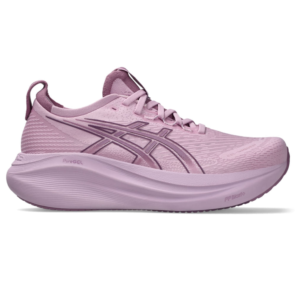 Tênis ASICS GEL-Nimbus 27 - Feminino - Roxo/Roxo vista lateral direita - 1012B753-700