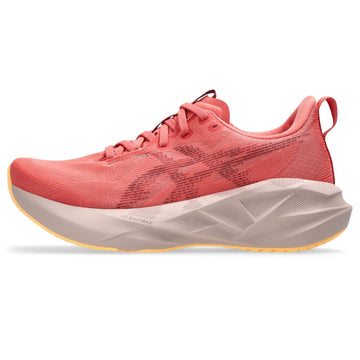 Tênis ASICS Novablast 5 - Feminino - Rosa/Roxo vista lateral esquerda - 1012B765-701