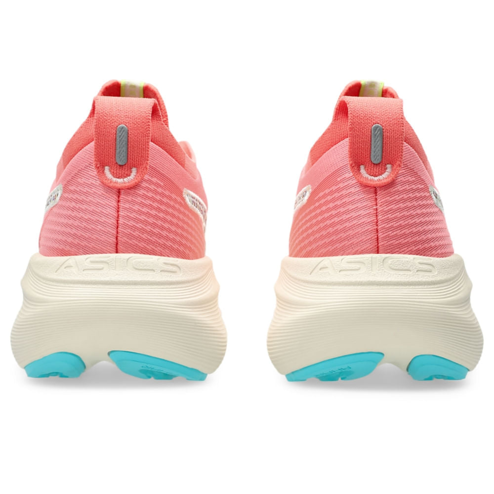 Tênis ASICS GEL-Nimbus 27 TR - Feminino - Rosa vista traseira do calcanhar - 1012B808-700