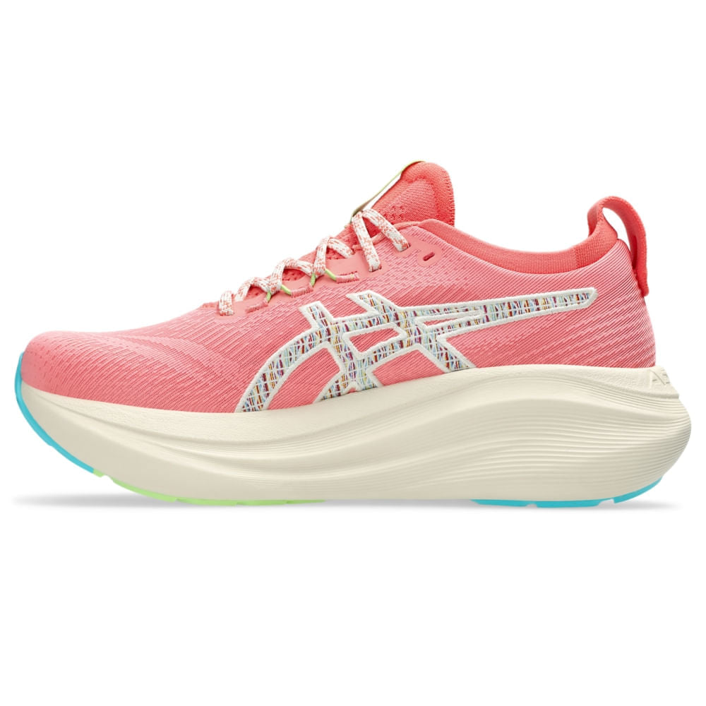 Tênis ASICS GEL-Nimbus 27 TR - Feminino - Rosa detalhe do produto - 1012B808-700