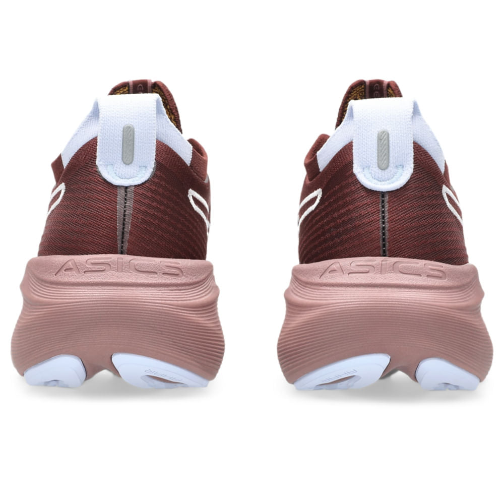 Tênis ASICS GEL-Nimbus 27 Tr - Feminino - Marrom vista traseira do calcanhar - 1012B908-600