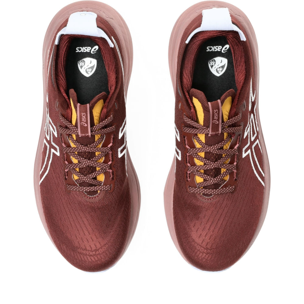 Tênis ASICS GEL-Nimbus 27 Tr - Feminino - Marrom vista superior - 1012B908-600