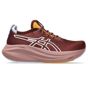 Tênis ASICS GEL-Nimbus 27 Tr - Feminino - Marrom vista lateral direita - 1012B908-600