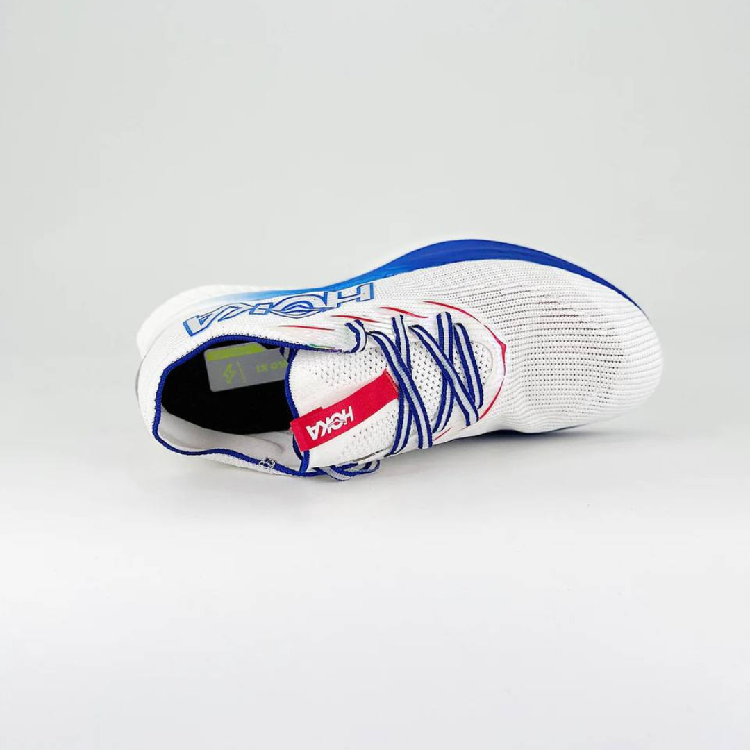 Hoka Cielo X1 Unissex - White/Virtual Blue