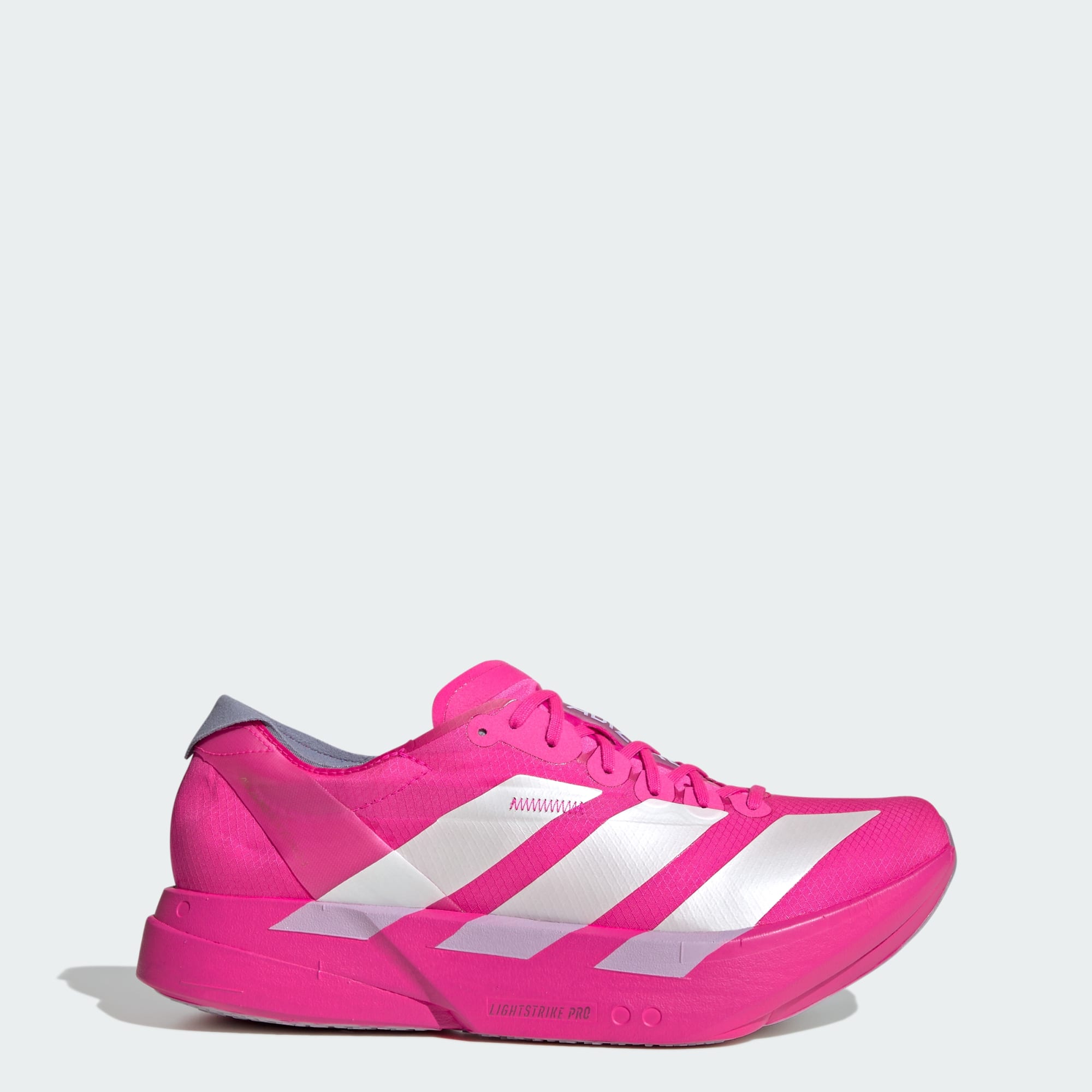 Tênis Feminino adidas Adizero Adios Pro 4 Shock Pink / Zero Metallic - JR1269 - Vista Lateral