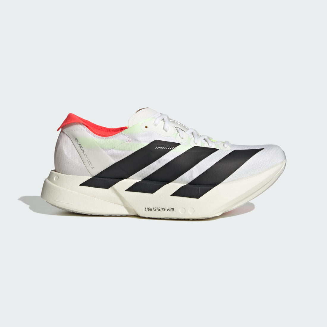 Tênis Feminino adidas Adizero Adios Pro 4 Cloud White / Core Black - JR1163 - Vista Lateral