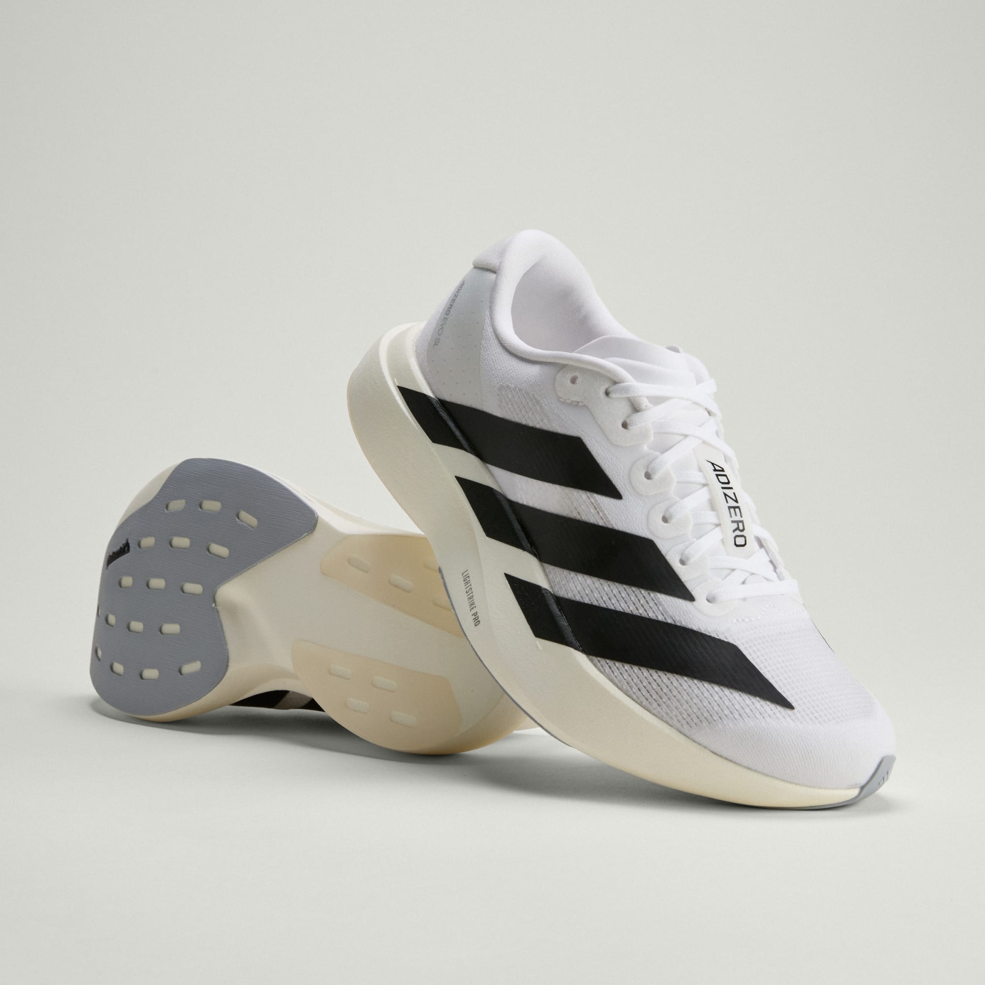 Tênis Feminino adidas Adizero Evo SL Cloud White / Core Black - JH6208 - Vista Lateral