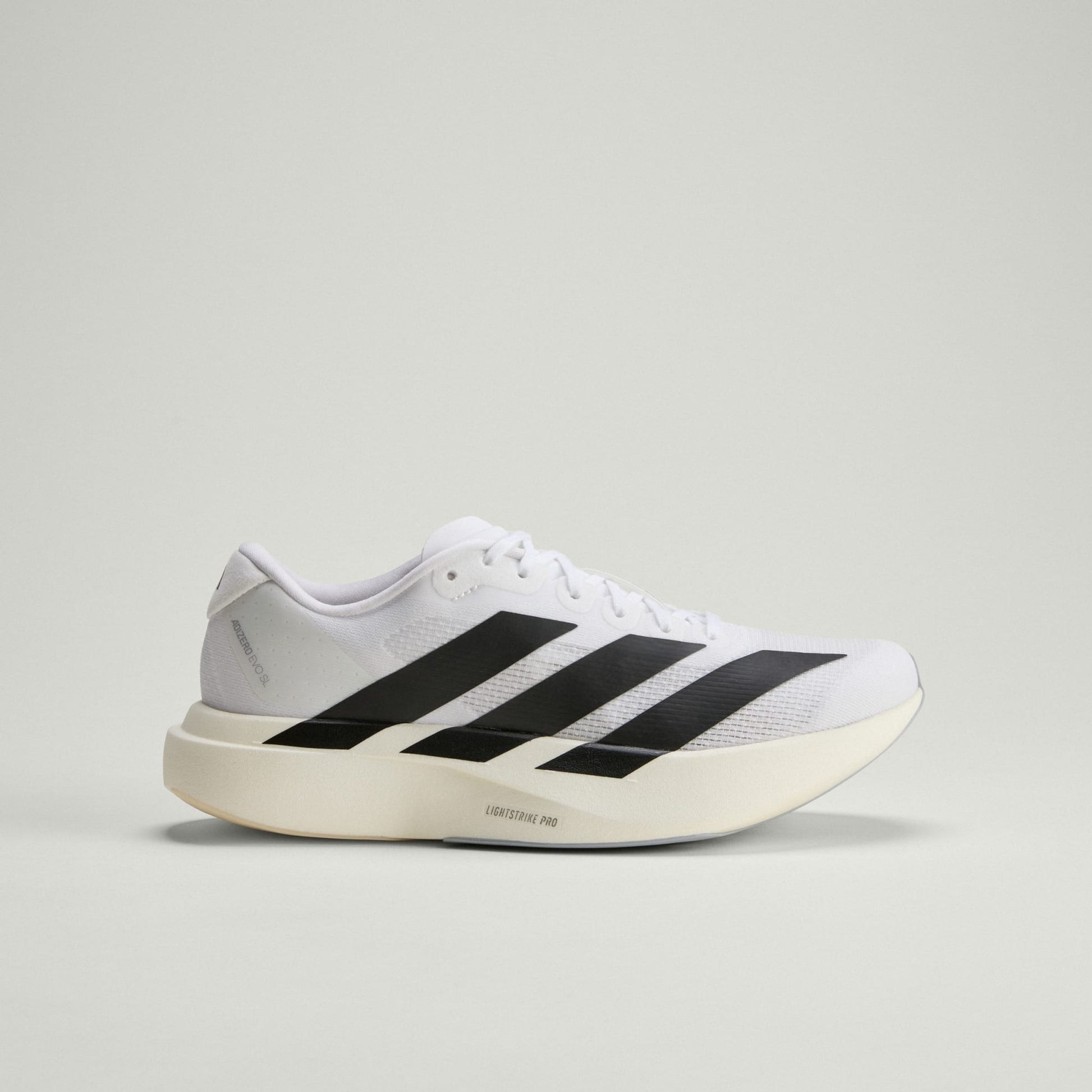 Tênis Feminino adidas Adizero Evo SL Cloud White / Core Black - JH6208 - Vista Calcanhar