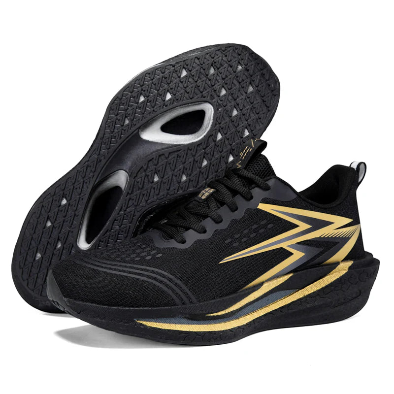 Tênis Mega Boost – Black & Yellow Voltage