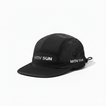 Boné Esportivo Mov Sun Preto Carbono - Ajustável e Ultra Leve