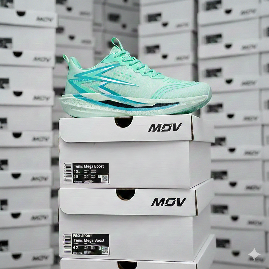 Tênis Mega Boost – Aqua Flow Edition