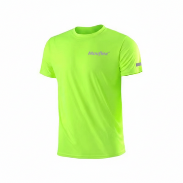 Camisa Running MovFlex – Dry-Tech Ultra Light Verde Neon