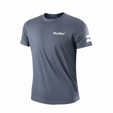 Camisa Running MovFlex – Dry-Tech Ultra Light Cinza Brooklyn