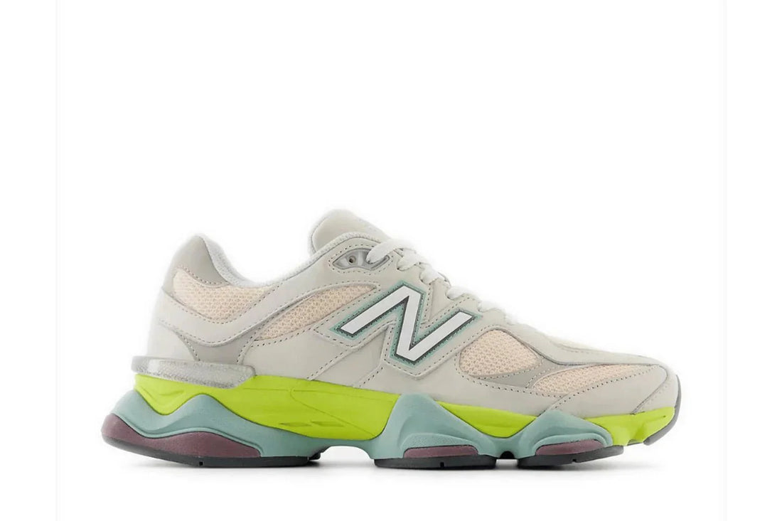 New Balance 9060 Moonbeam Vintage Rose Lime Colorido - Meireles Sport
