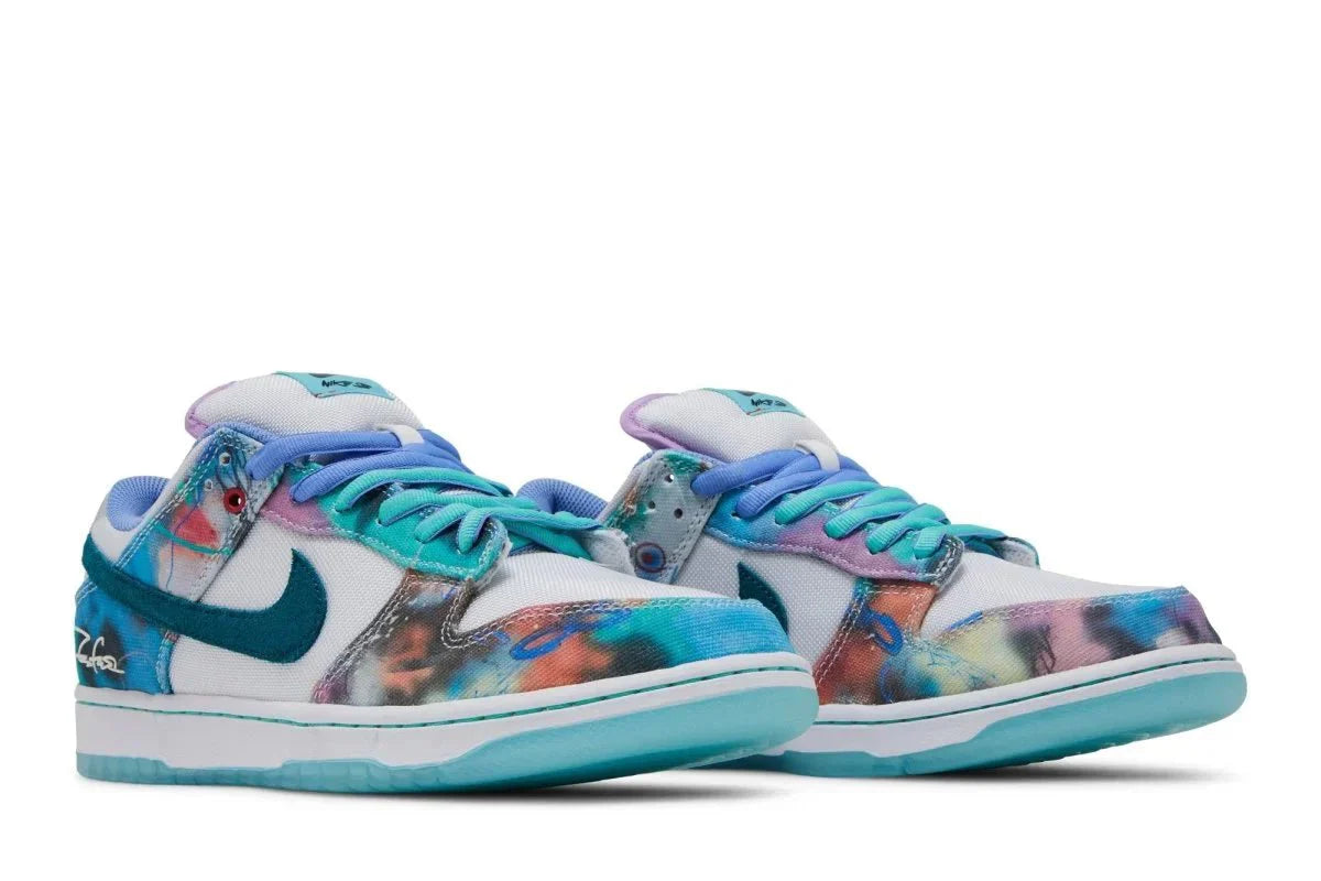 Nike Sb Dunk Low x Futura Skateboard Bleached Aqua Azul - Meireles Sport