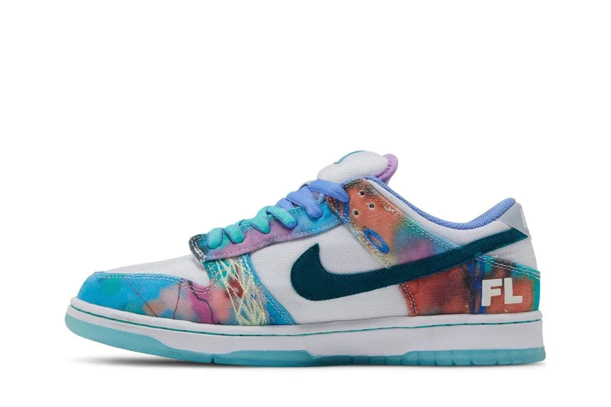 Nike Sb Dunk Low x Futura Skateboard Bleached Aqua Azul - Meireles Sport