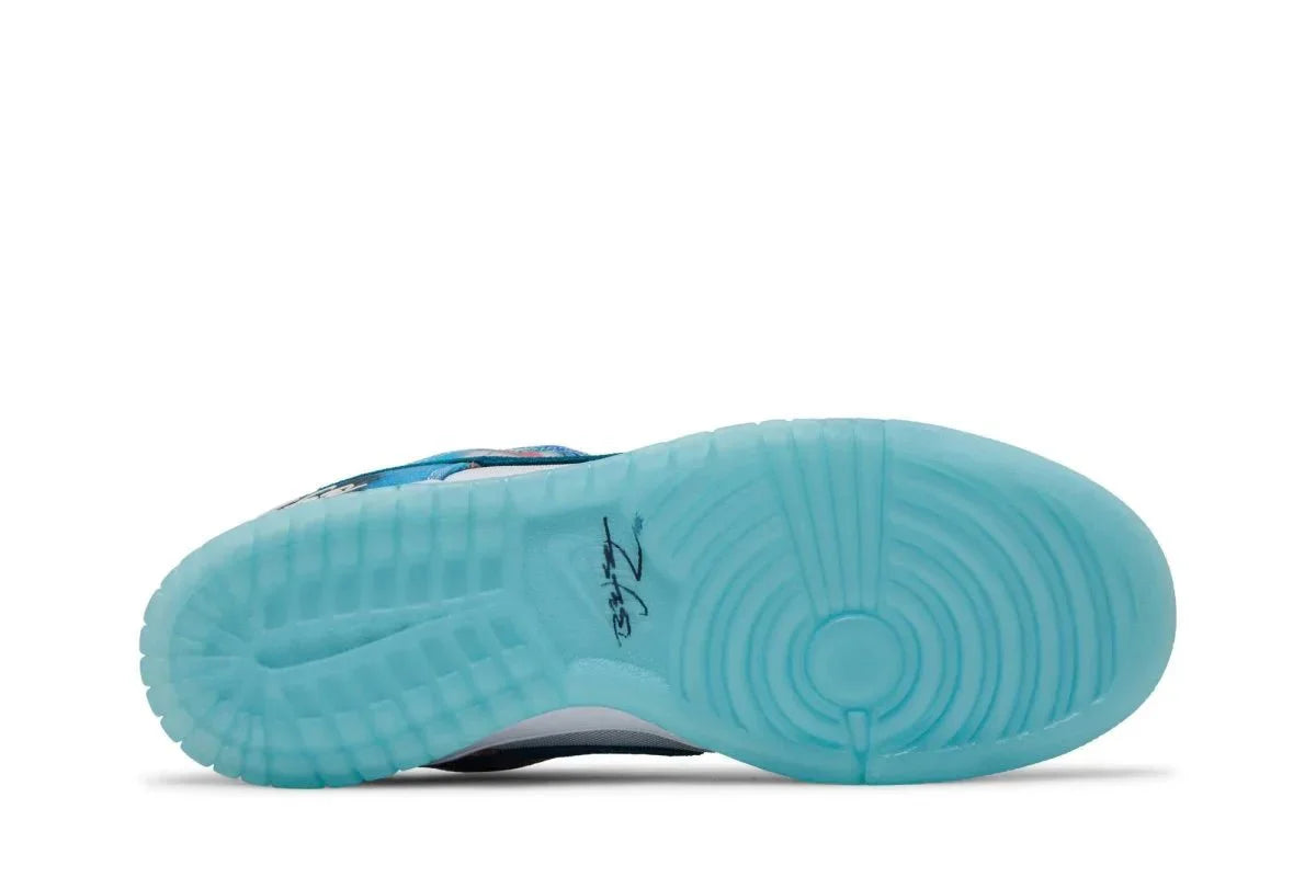 Nike Sb Dunk Low x Futura Skateboard Bleached Aqua Azul - Meireles Sport