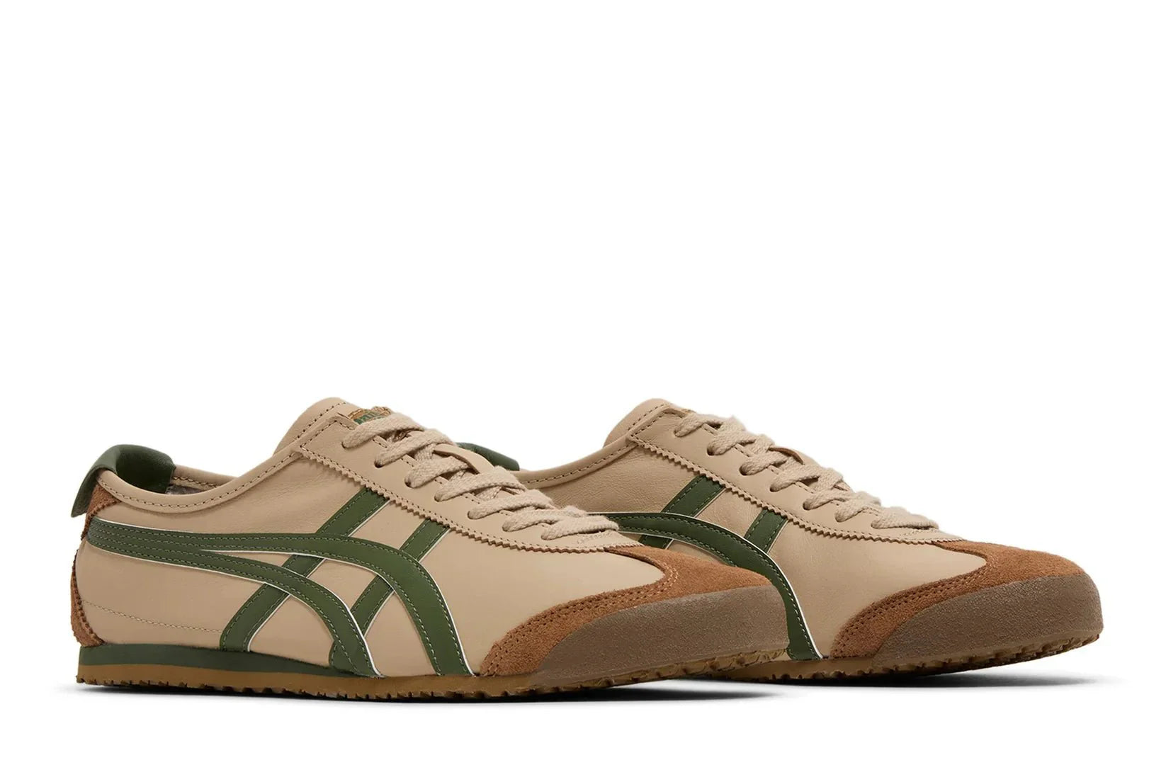 Onitsuka Tiger Mexico 66 Beige Grass Green Marrom - Meireles Sport