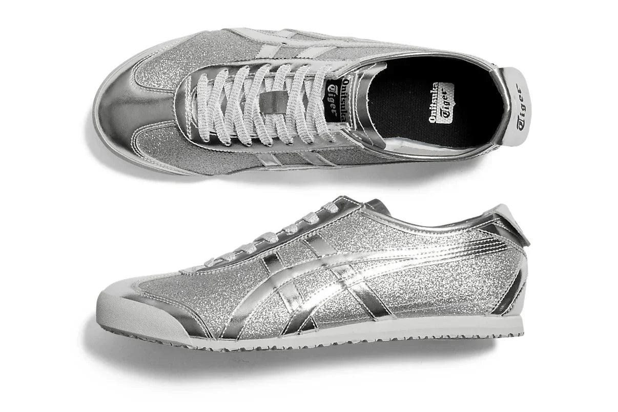 Onitsuka Tiger Mexico 66 Glitter Pack Pure Silver Prateado - Meireles Sport