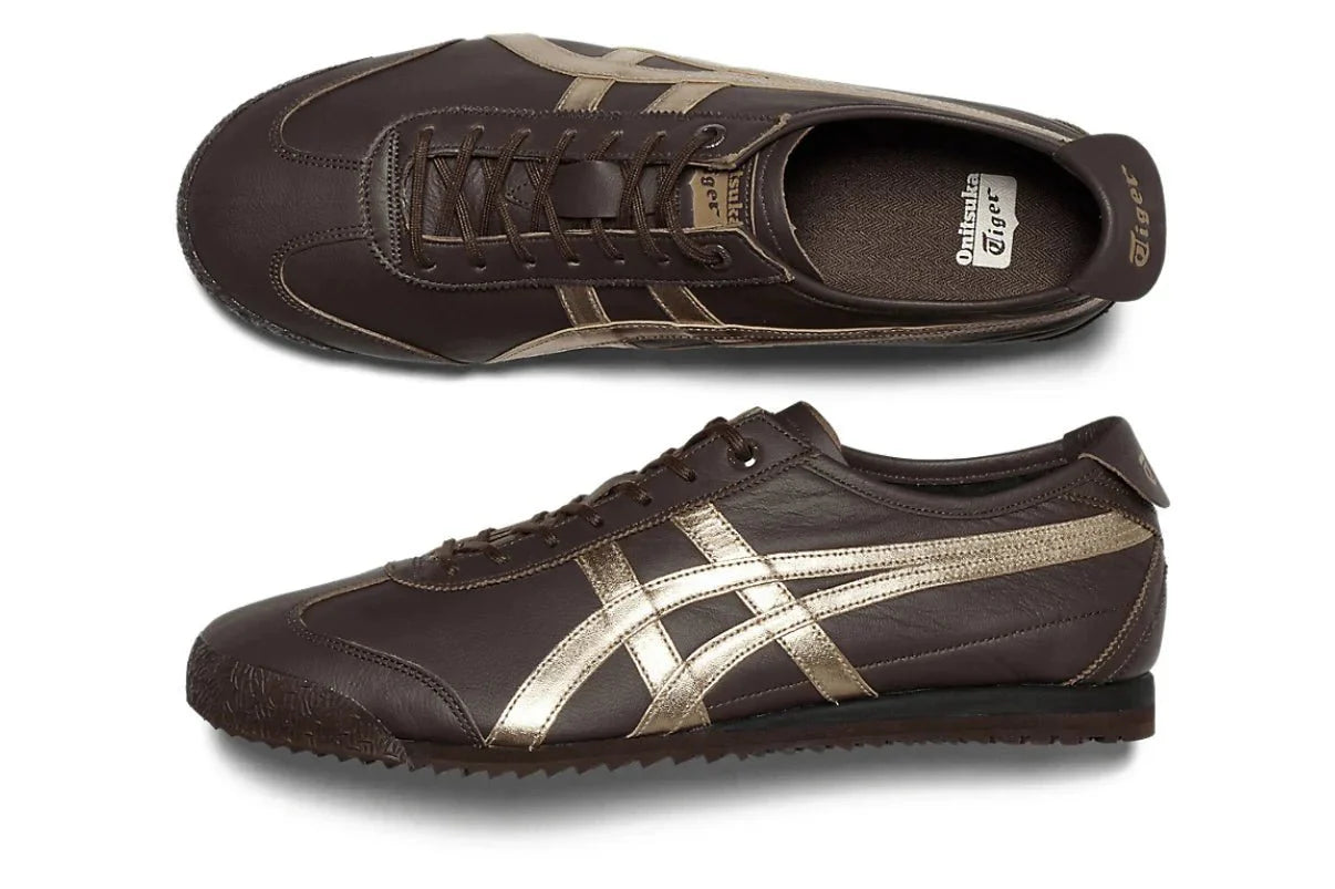 Onitsuka Tiger Mexico 66 SD Licorice Brown Champagne Marrom - Meireles Sport