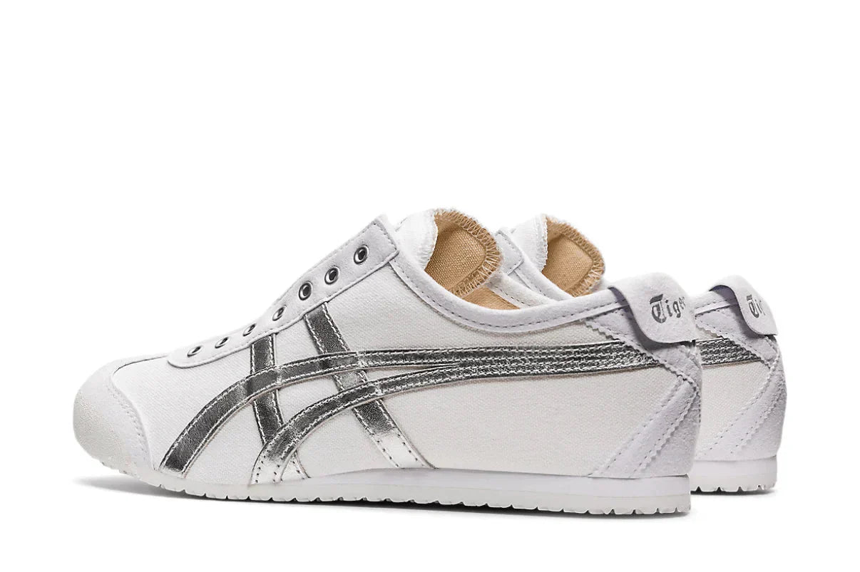 Onitsuka Tiger Mexico 66 Slip - On White Pure Silver Prateado - Meireles Sport