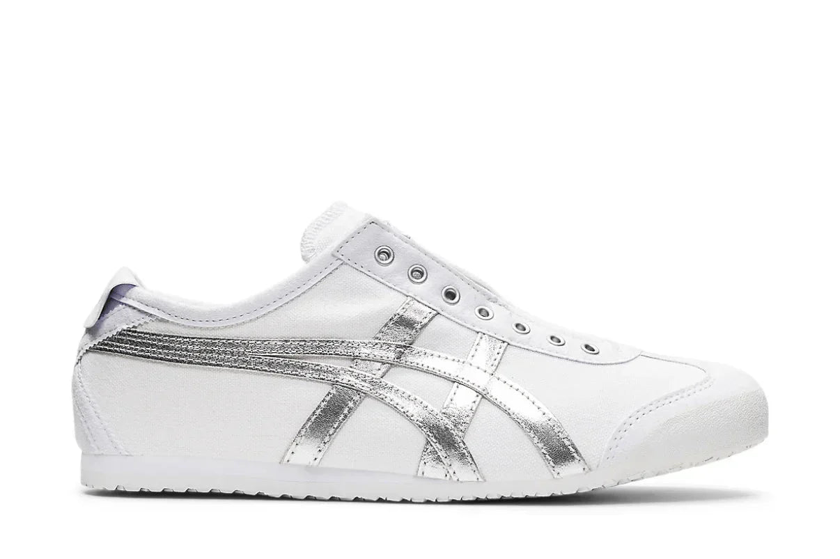 Onitsuka Tiger Mexico 66 Slip - On White Pure Silver Prateado - Meireles Sport