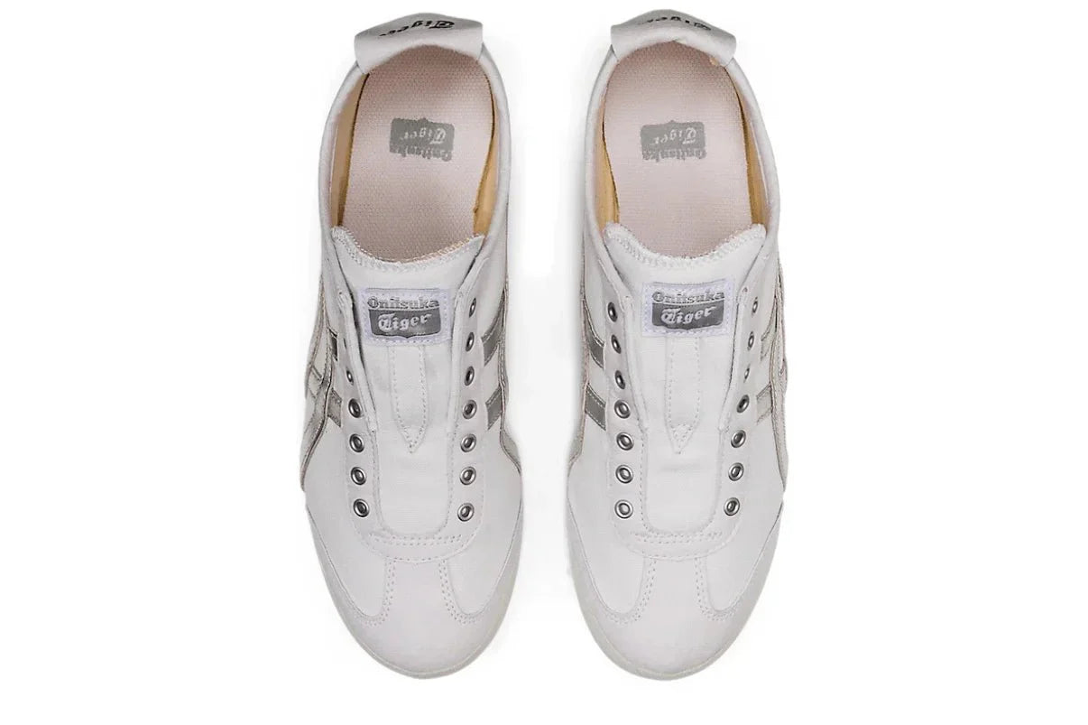 Onitsuka Tiger Mexico 66 Slip - On White Pure Silver Prateado - Meireles Sport