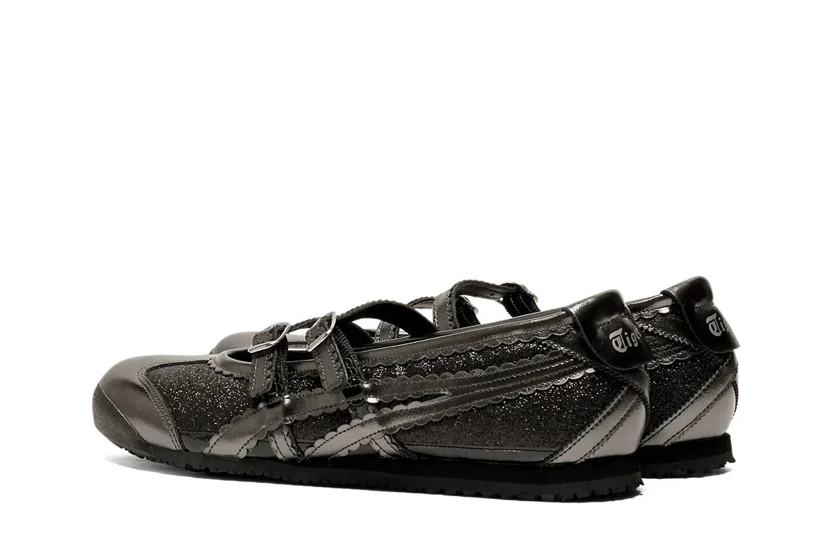 Onitsuka Tiger Mexico 66 TGRS Black/Gunmetal Glitter Pack Preto - Meireles Sport