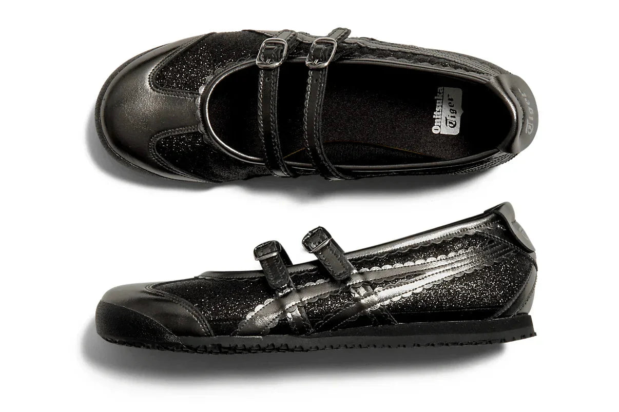 Onitsuka Tiger Mexico 66 TGRS Black/Gunmetal Glitter Pack Preto - Meireles Sport