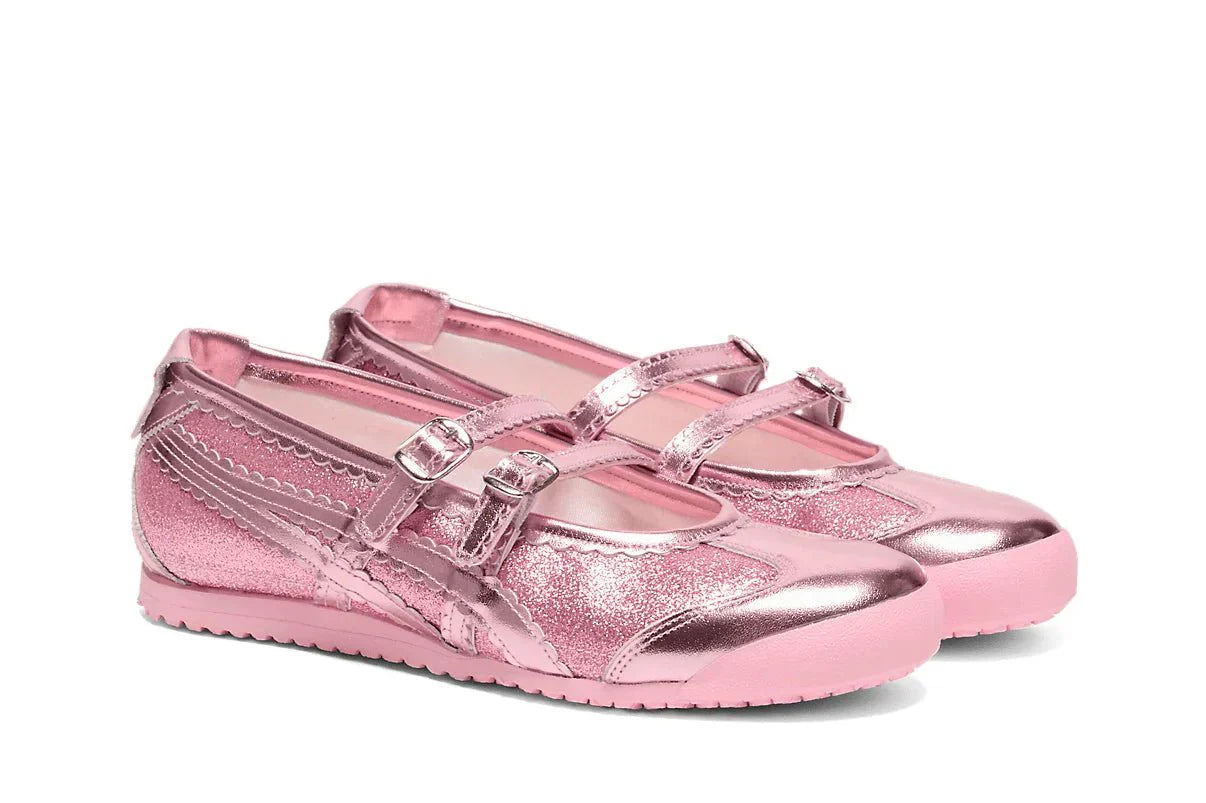 Onitsuka Tiger Mexico 66 TGRS Pink Cameo/Cotton Candy Glitter Pack Rosa - Meireles Sport