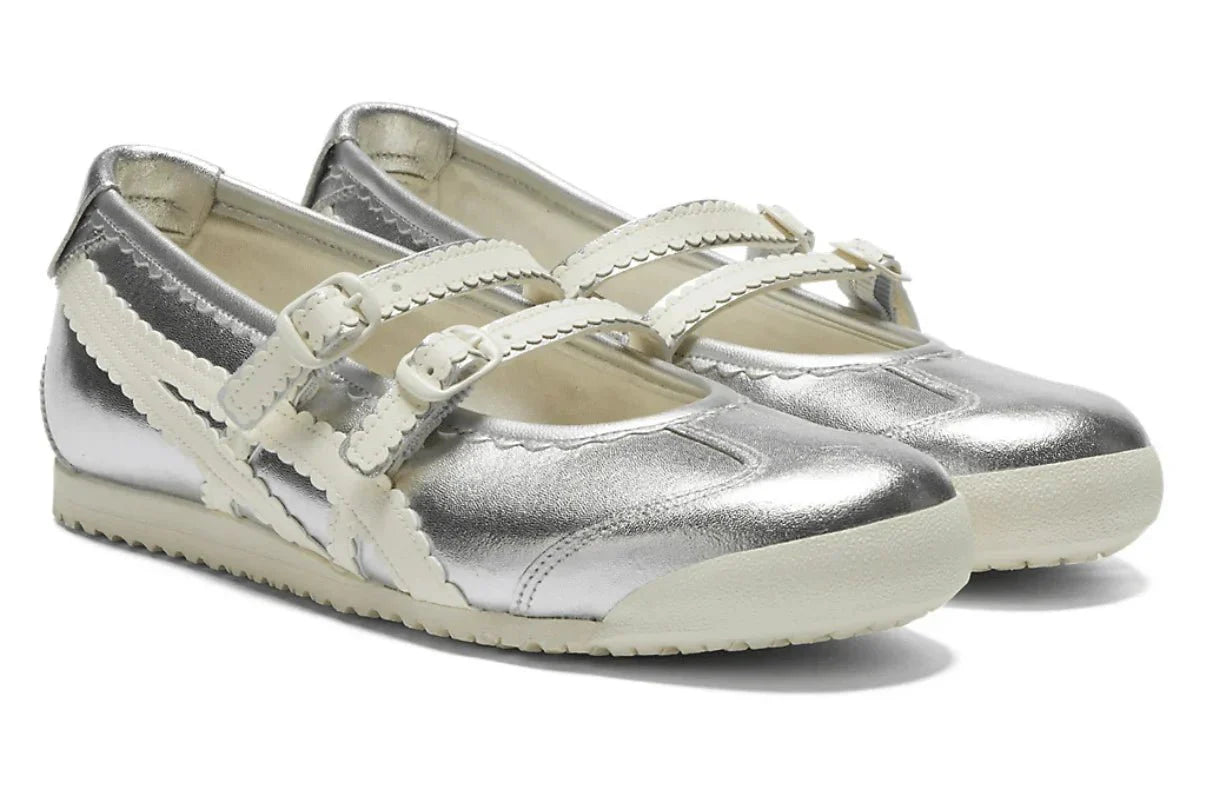 Onitsuka Tiger Mexico 66 TGRS Silver Cream Prateado - Meireles Sport