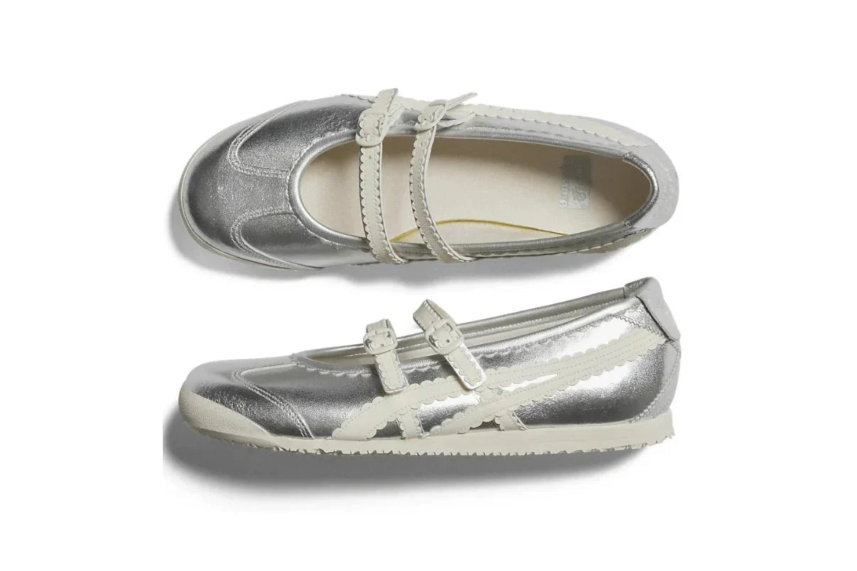 Onitsuka Tiger Mexico 66 TGRS Silver Cream Prateado - Meireles Sport