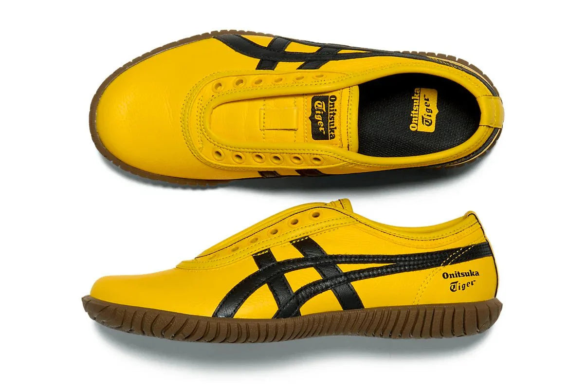 Onitsuka Tiger Tsunahiki Slip - On Sunflower Yellow/Black Amarelo - Meireles Sport