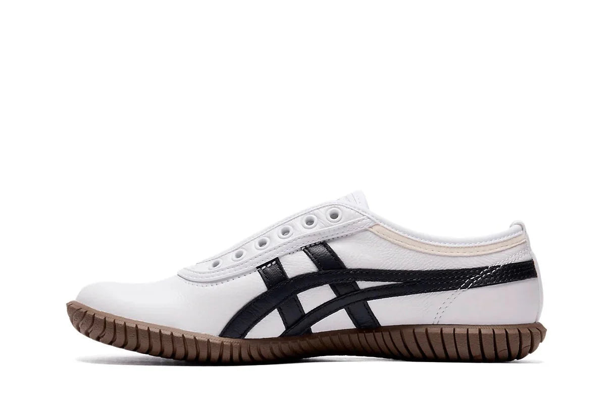 Onitsuka Tiger Tsunahiki Slip - On White/Black Branco - Meireles Sport