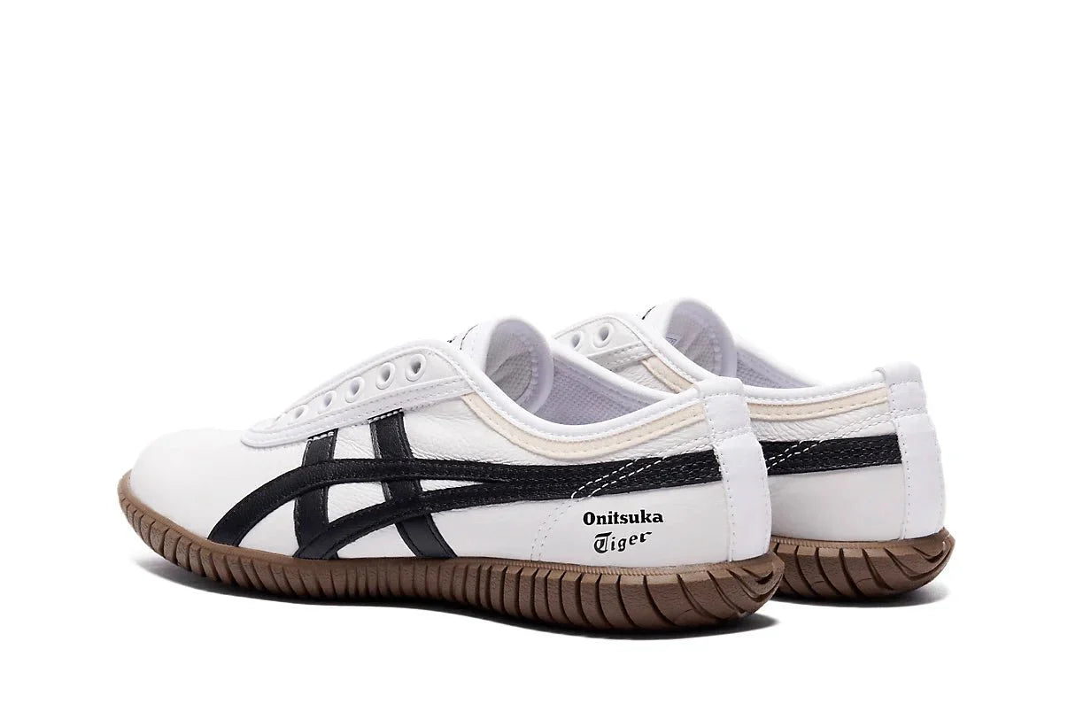 Onitsuka Tiger Tsunahiki Slip - On White/Black Branco - Meireles Sport