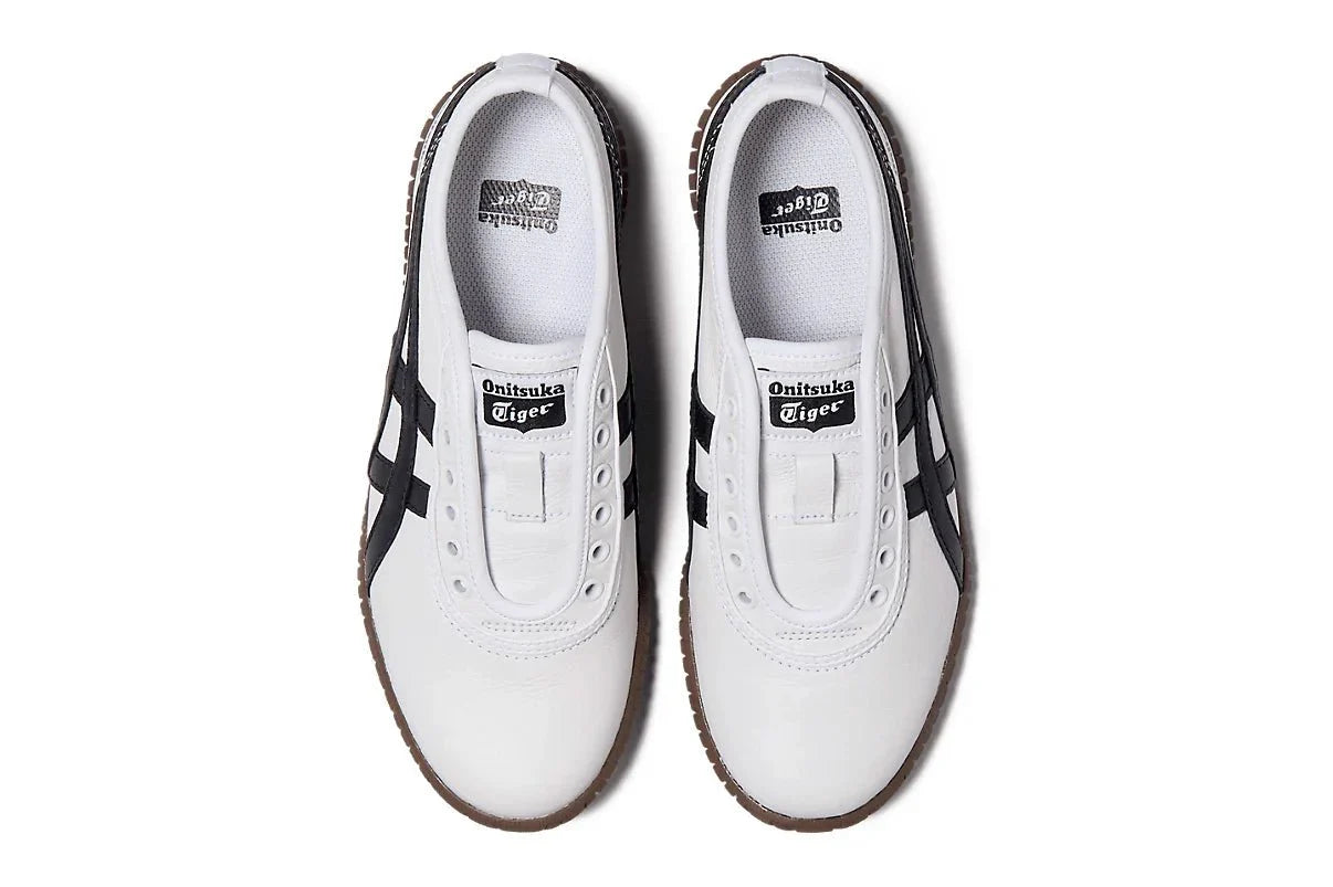 Onitsuka Tiger Tsunahiki Slip - On White/Black Branco - Meireles Sport