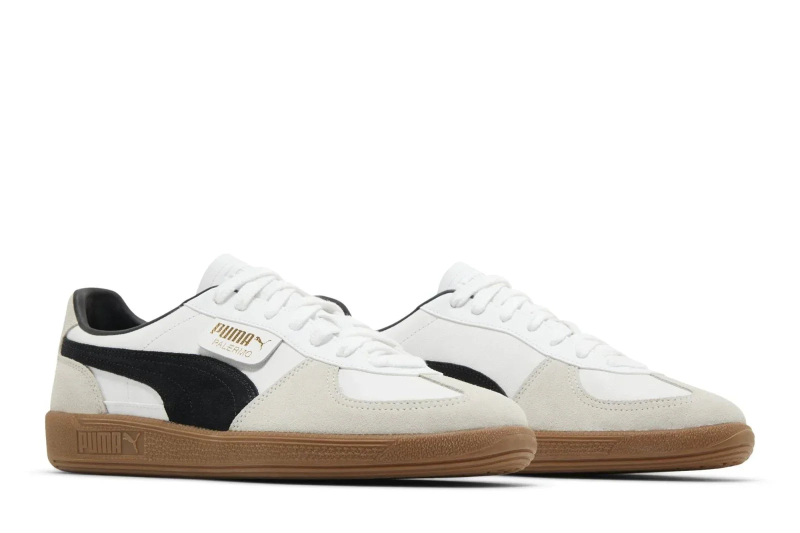 Puma Palermo Leather White Vapor Grey Gum Cinza - Meireles Sport