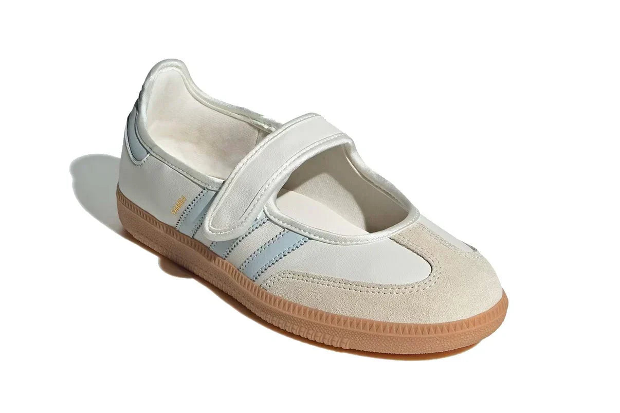 Adidas Samba Jane White Blue Gum Branco